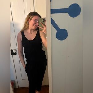 American living black jumpsuit playsuit